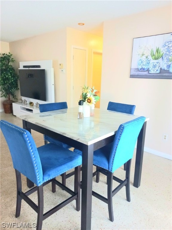 view of dining room