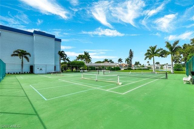 view of sport court