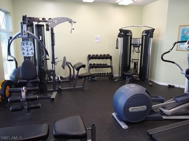 view of exercise room