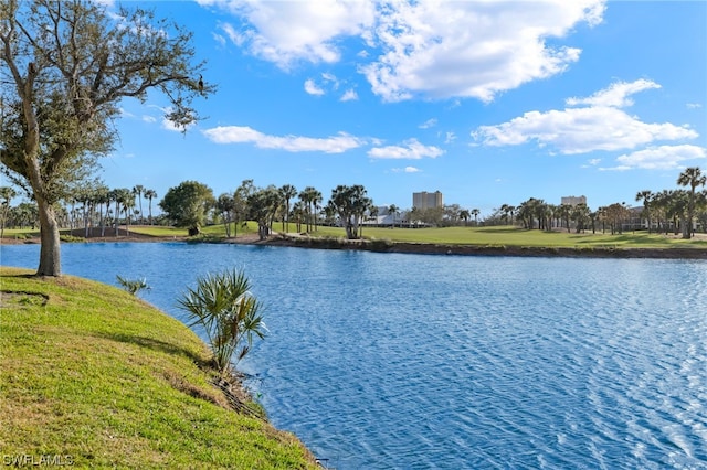 view of water view