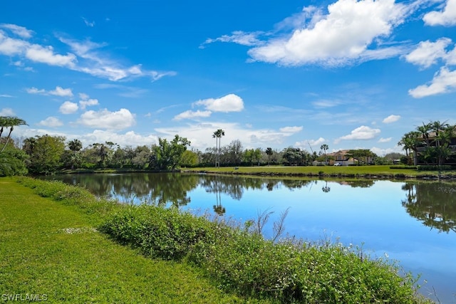 view of property view of water