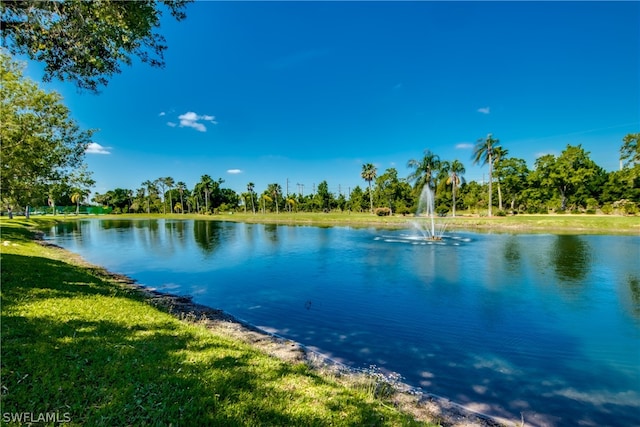 view of water feature