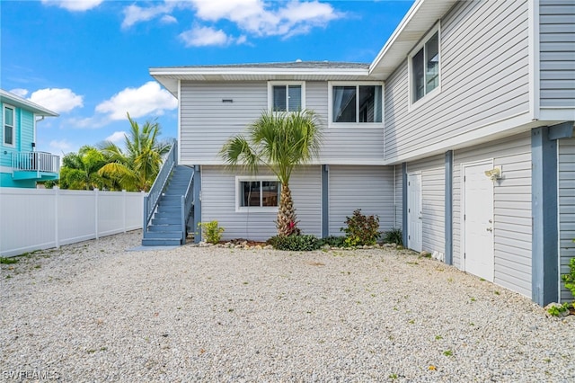 view of rear view of property