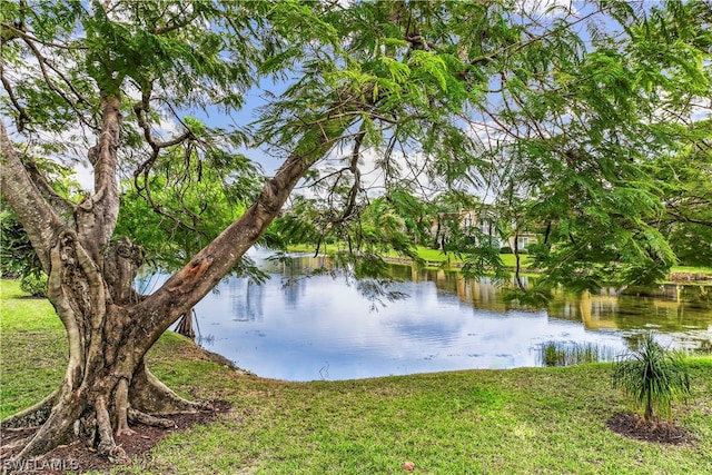 view of property view of water