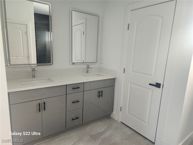 bathroom with vanity