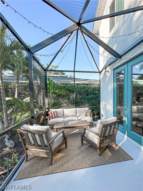 view of sunroom