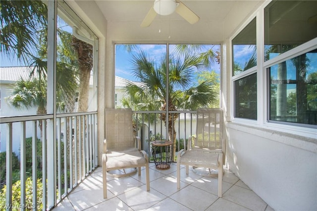 4690 Hawks Nest Way Unit E-204, Naples, FL 34114 - balcony featuring a ceiling fan