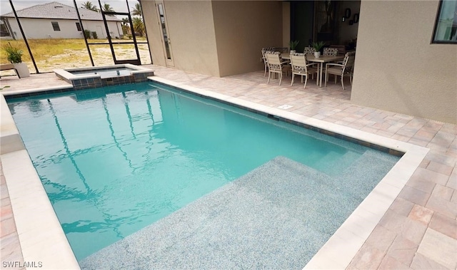 view of pool with a patio