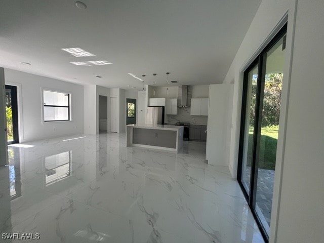 view of unfurnished living room