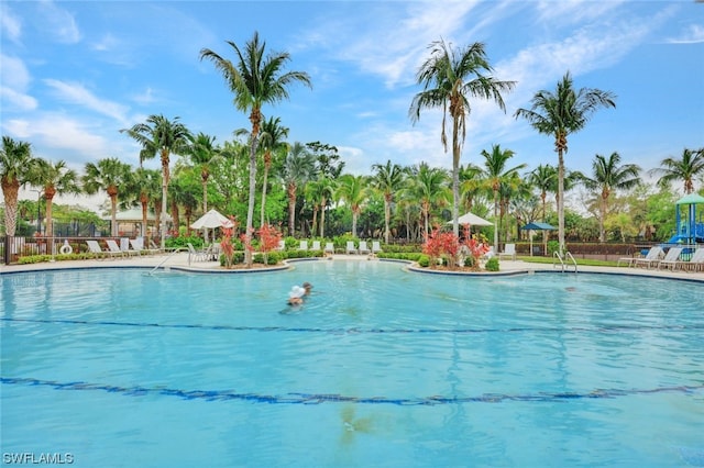 view of swimming pool