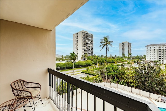 view of balcony