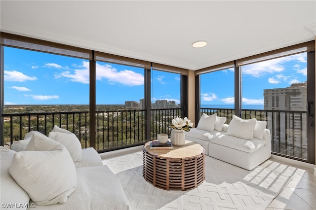 view of sunroom / solarium