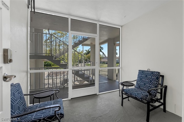 view of sunroom / solarium