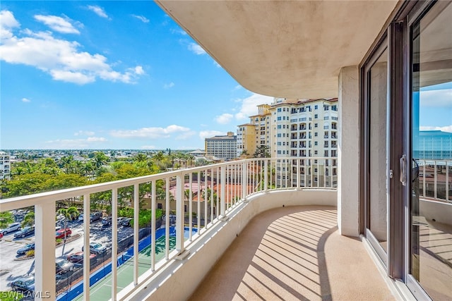 view of balcony