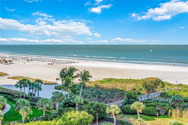 water view featuring a view of the beach