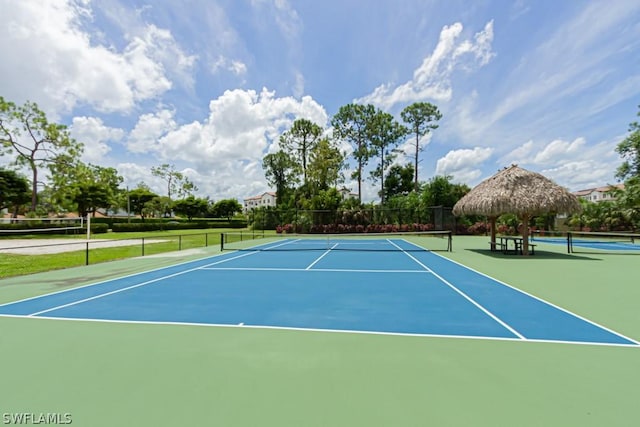374 Dover Pl Unit 803, Naples, FL 34104 - view of sport court featuring community basketball court and fence