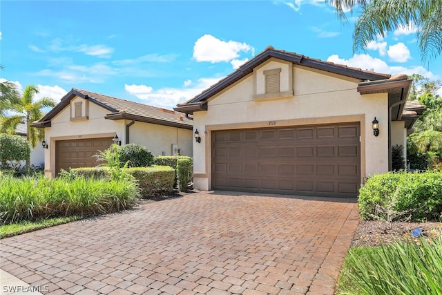 ranch-style house with a garage