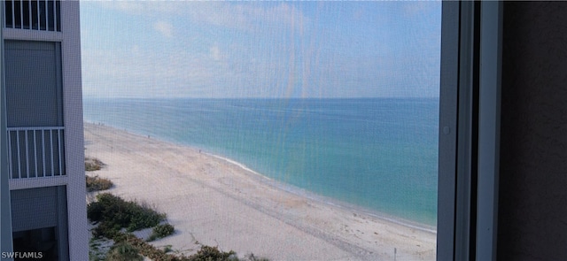 water view featuring a view of the beach