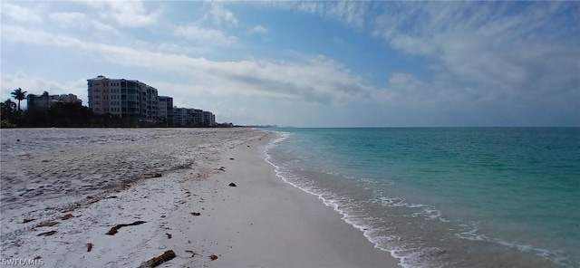 water view featuring a view of the beach