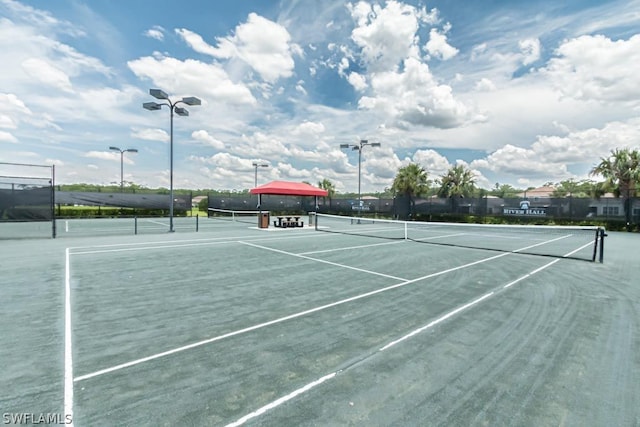 view of tennis court