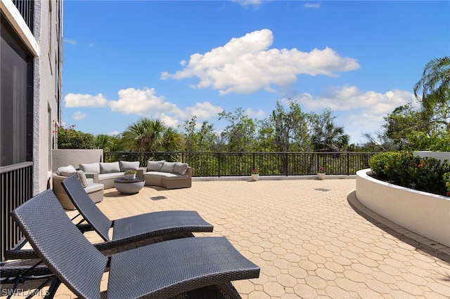 view of patio / terrace with outdoor lounge area