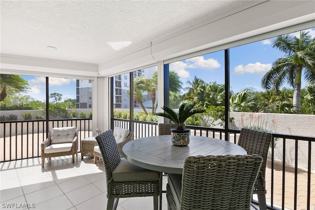 view of sunroom