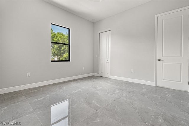 view of tiled empty room