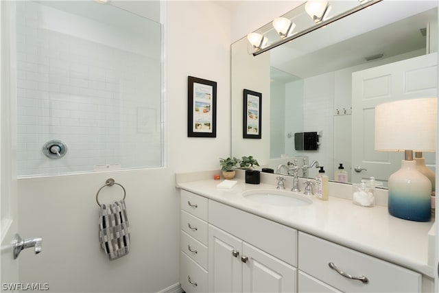 bathroom featuring vanity