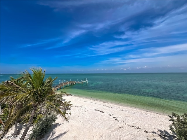 water view with a beach view