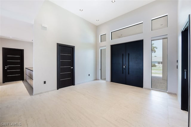 entrance foyer with a high ceiling