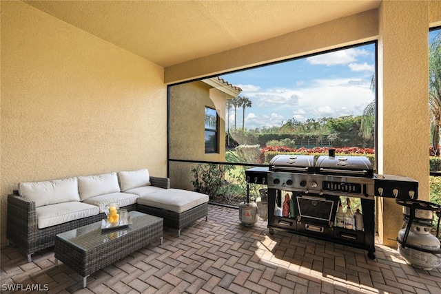 view of sunroom / solarium