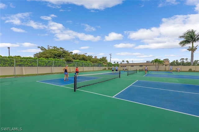 view of tennis court