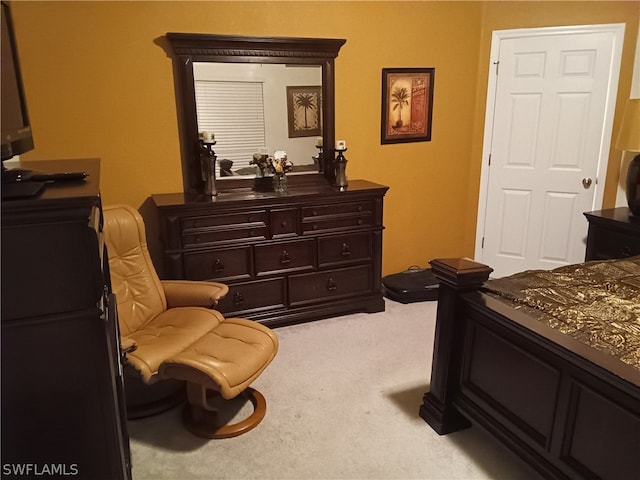 bedroom featuring carpet flooring