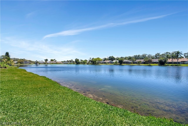 property view of water