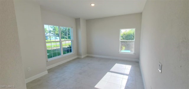 view of tiled empty room