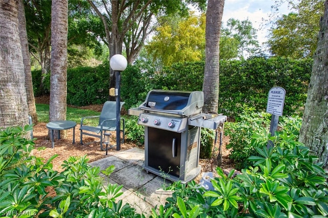 view of patio / terrace featuring grilling area