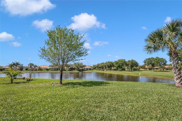 view of property view of water