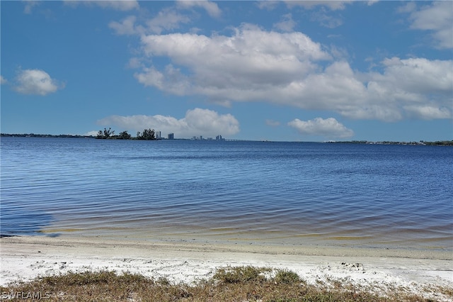 water view featuring a view of the beach