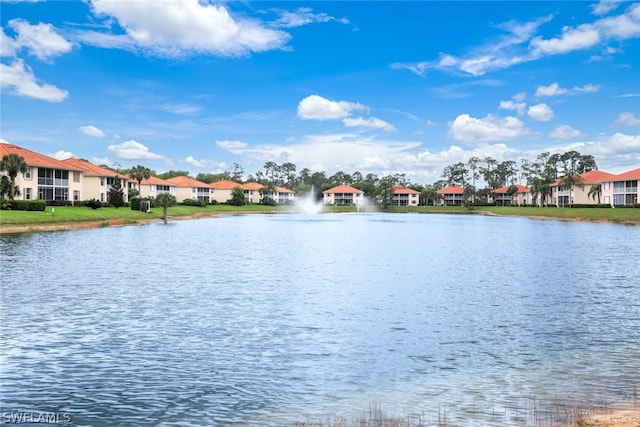 view of water feature