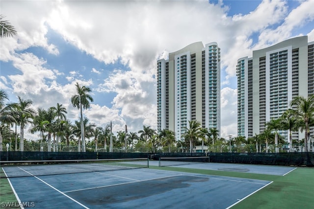 view of tennis court