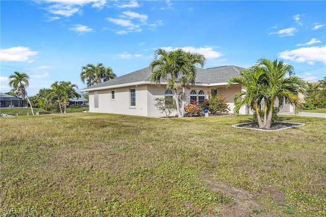 exterior space featuring a yard