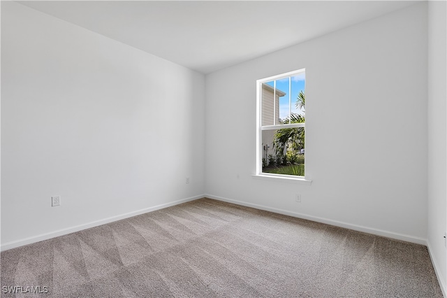 view of carpeted empty room