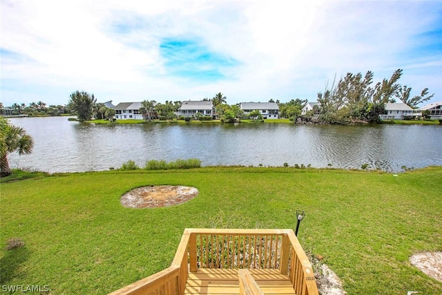 water view featuring a residential view