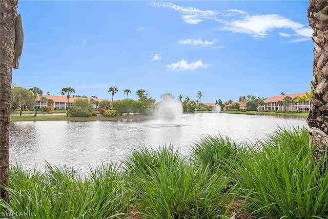 view of property view of water