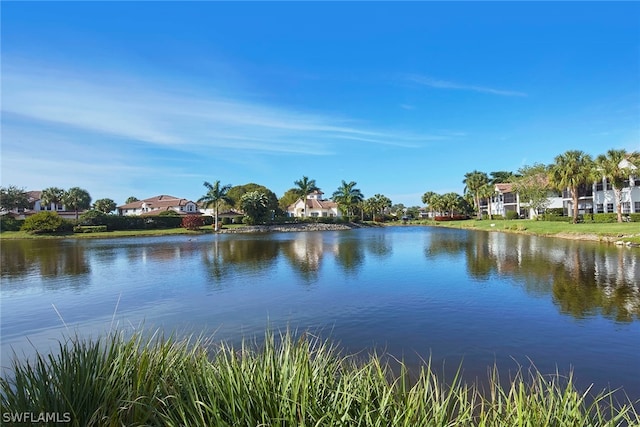 view of property view of water