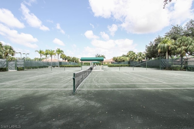 view of tennis court