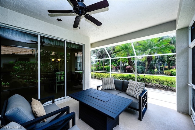 view of sunroom / solarium