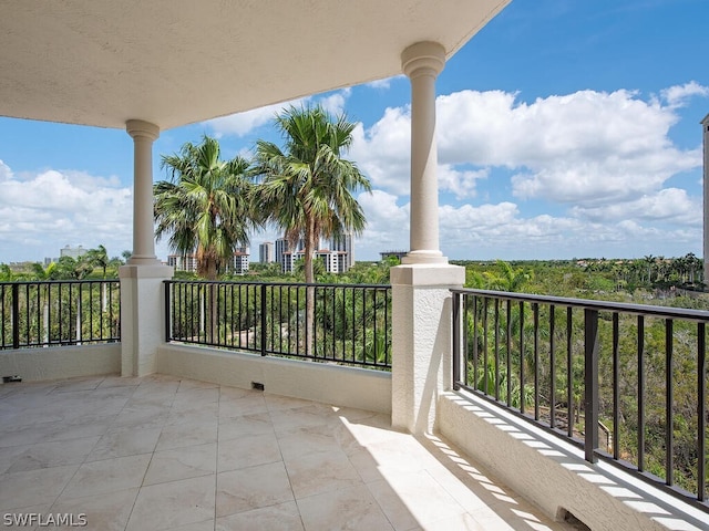 view of balcony