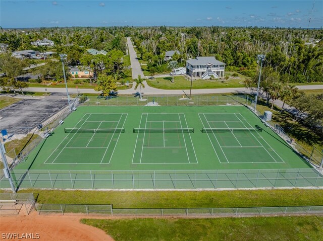 view of tennis court