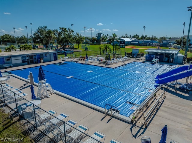 view of pool